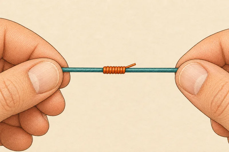 Slide the tube out and cinch the wraps down flat and smooth against the fly line